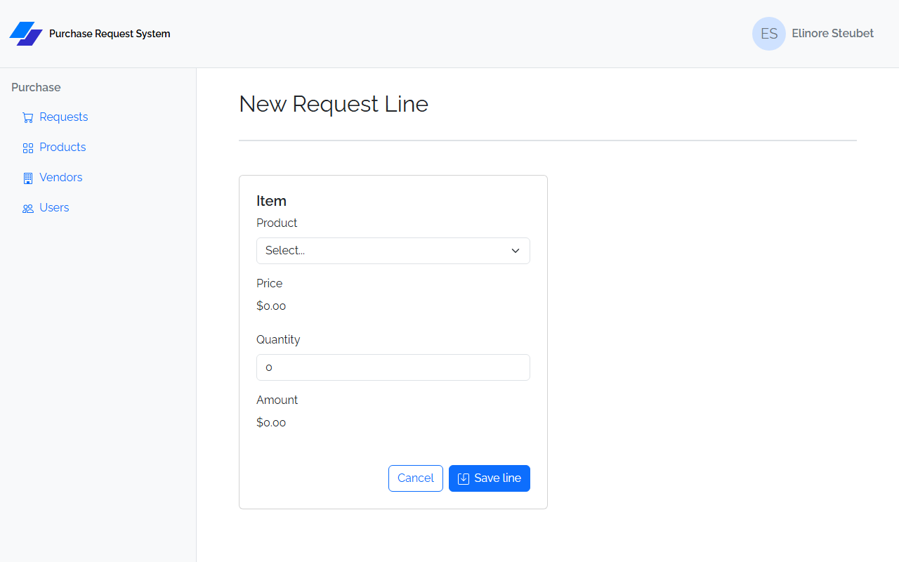 Line Item Create