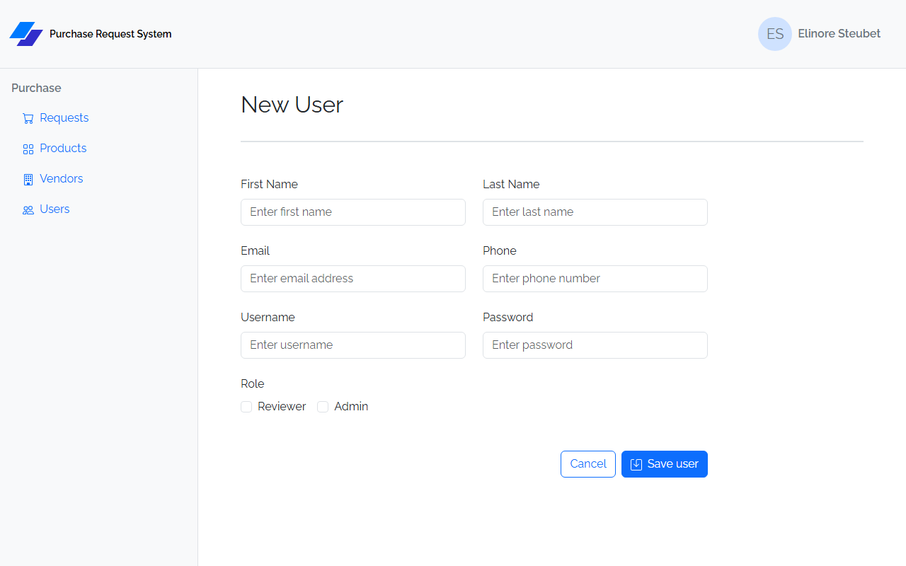 User Create